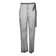 Elegante Polyester Broek Patrizia Pepe , Gray , Dames