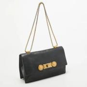 Pre-owned Leather shoulder-bags Versace Pre-owned , Black , Dames