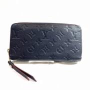 Pre-owned Leather wallets Louis Vuitton Vintage , Blue , Dames