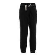 Enkel Elastische Taille Jeans voor Vrouwen Liu Jo , Black , Dames