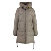 Gewatteerde jas met logopatch Parajumpers , Beige , Dames