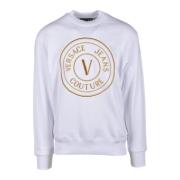 Katoenen Sweatshirt Versace Jeans Couture , White , Heren