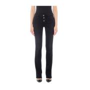 Straight Jeans voor Moderne Vrouwen Liu Jo , Black , Dames