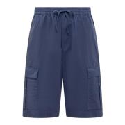 Shorts met Trekkoord en Zes Zakken Barena Venezia , Blue , Heren