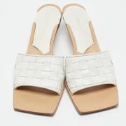 Pre-owned Fabric sandals Bottega Veneta Vintage , White , Dames