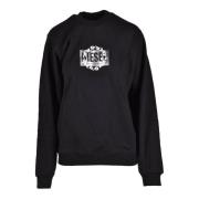 Katoenen Sweatshirt Diesel , Black , Dames