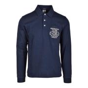 Militaire Stijl Katoenen Polo Aeronautica Militare , Blue , Heren