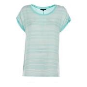 Gestreept T-shirt voor Dames Tommy Hilfiger , Blue , Dames