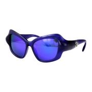 Stijlvolle zonnebril met model Bb0353S Balenciaga , Blue , Dames