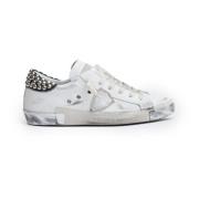 Witte studs Paris leren sneakers Philippe Model , White , Dames