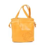 Pre-owned Leather shoulder-bags Loewe Pre-owned , Orange , Dames