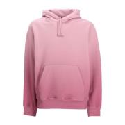 Roze katoenen hoodie trui Boss Orange , Pink , Heren