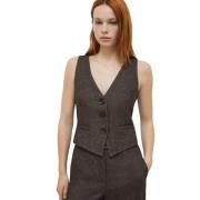 Aansluitend Vest Marella , Brown , Dames