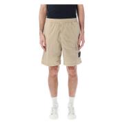 Cargo Shorts met Elastische Tailleband Stone Island , Beige , Heren