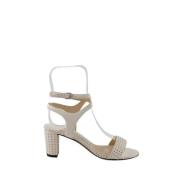 Pre-owned Leather heels Jimmy Choo Pre-owned , White , Dames