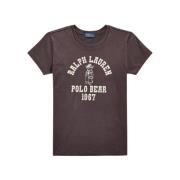 Tee-shirt Polo Bear 1967 Ralph Lauren , Brown , Dames