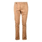 Katoen Elastaan Broek Mason's , Brown , Heren