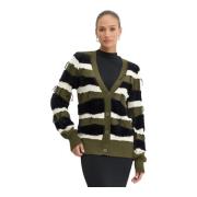 Dames Cardigan Sweater Silvian Heach , Green , Dames