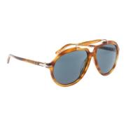 Iconische zonnebril met uniforme lenzen Persol , Brown , Unisex