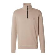 Zetrust Half Zip Sweatshirt Hugo Boss , Brown , Heren