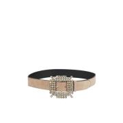 Strass gesp riem Alma EN Pena , Brown , Dames