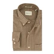 Bruine casual overhemd Gant , Brown , Heren