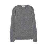 Grijze Wol Kasjmier Pullover Sweatshirt Roy Roger's , Gray , Heren