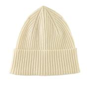 Wol Cashmere Beanie Hoed Kangra , Beige , Heren