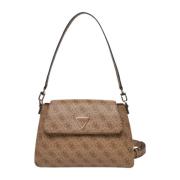 Flap Schoudertas in Latte Guess , Brown , Dames