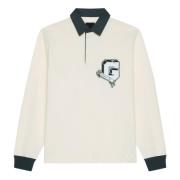 Witte Katoenen Poloshirt met G-Patch Givenchy , White , Heren