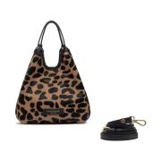 Mini Dua Tote Bag Gianni Chiarini , Brown , Dames