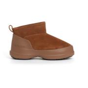 Suede Chelsea laarzen in cognac Moon Boot , Brown , Dames