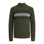 Groene Gestreepte Trui Jack & Jones , Green , Heren