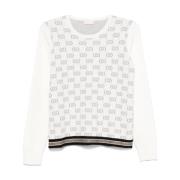 Stijlvolle Sweaters Collectie Liu Jo , White , Dames