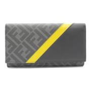 Pre-owned Canvas wallets Fendi Vintage , Black , Heren