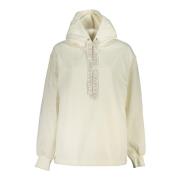 Witte hoodie met centrale zak Calvin Klein , White , Dames