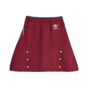 Bordeaux Rode Gebreide A-Lijn Rok Adidas , Purple , Dames