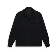 Gebreid Oslo Straight Fit Overhemd Antony Morato , Black , Heren