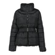 Gewatteerde Pufferjas met Attitude Twinset , Black , Dames