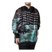 Multicolor Print Hoodie Dames Dolce & Gabbana , Multicolor , Dames