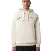 Geborduurd Logo Katoenen Hoodie met Grafische Print Balr. , White , He...