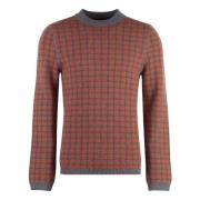 Kasjmier Houndstooth Sweater Malo , Multicolor , Heren