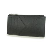 Pre-owned Leather wallets Louis Vuitton Vintage , Black , Dames