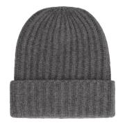 Kasjmier Geribbelde Gebreide Beanie Muts Malo , Gray , Unisex