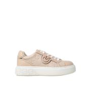 Leren Sneakers Yoko 06 Pinko , Beige , Dames