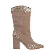 Halflaars met glitter Alma EN Pena , Brown , Dames