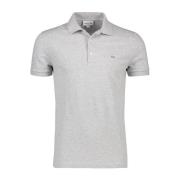 Grijze Polo Shirt met Korte Mouw Lacoste , Gray , Heren