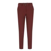 Bordeaux Broek met Riemlussen RRD , Red , Dames