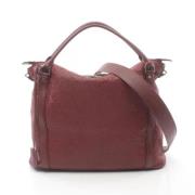 Pre-owned Canvas handbags Louis Vuitton Vintage , Red , Dames