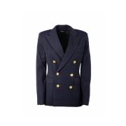 Klassieke Blazer voor Tijdloze Stijl Polo Ralph Lauren , Blue , Dames